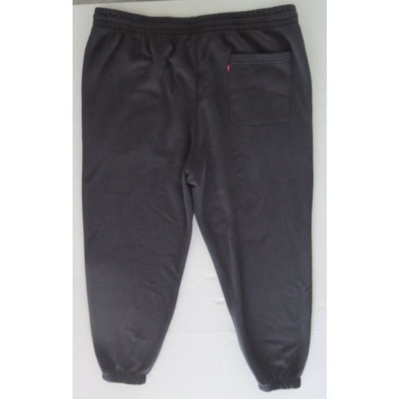 Levi's A21770011 Men's Sz L Black Red Tab Loose Fit Fleece Sweatpants $50 - Picture 2 of 5